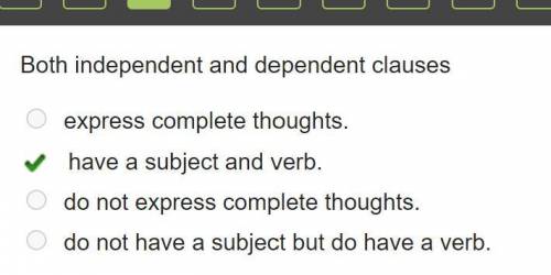 Both independent and dependent clauses