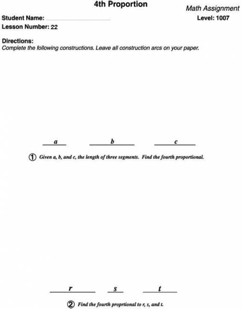 Submit the worksheet with your constructions to your teacher to be graded. Click on the SAVE button