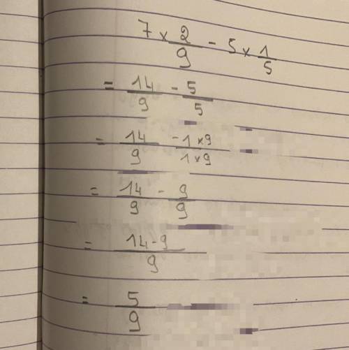 7 2/9 + -5 1/5 =
show your work, show me how you got this answer pls double check
D;