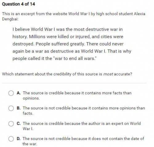 PLEASE HELP ME I HAVE TO DO THIS TODAY

This is an excerpt from the website World war l by high sc