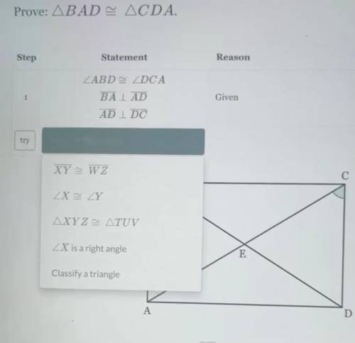 Prove ΔBAD≅ΔCAD 
please help if you can, offering 26 points!