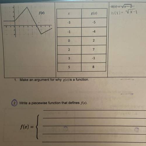 Need help with #2 the graph goes by 1s !