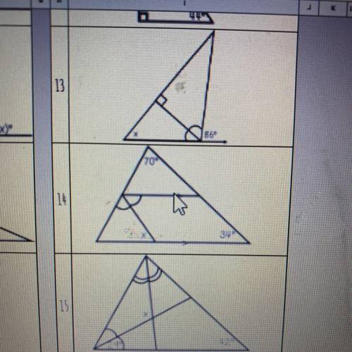 Missing angle triangle 
MATH GIVE ANSWERS AND EXPLAIN for brainlist