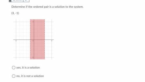For a brainlist please help

Determine if the ordered pair is a solution to the system.
(3, -1)