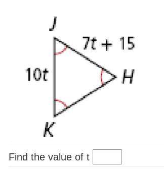 FInd the value of T - triangle measerments