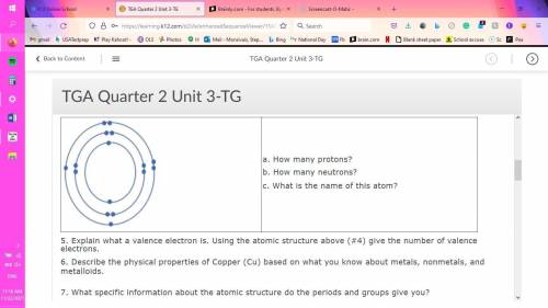 Help me out on this one its from 8th-grade science about neutron electrons and protons