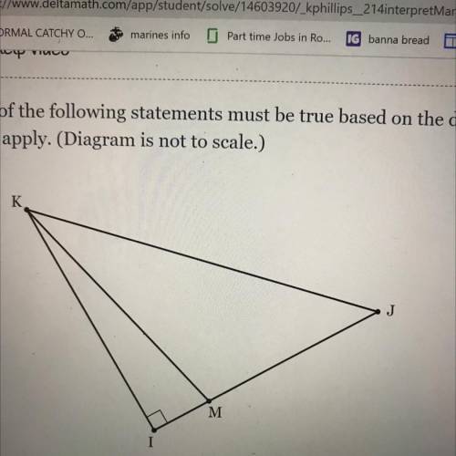 M

KM is a perpendicular bisector.
KM is an angle bisector.
OK is the vertex of a right angle,
M i
