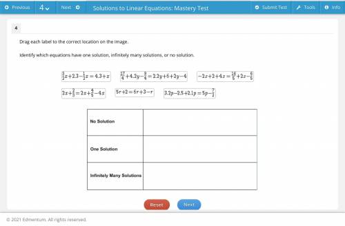 Help Identify which equations have one solution, infinitely many solutions, or no solution ???