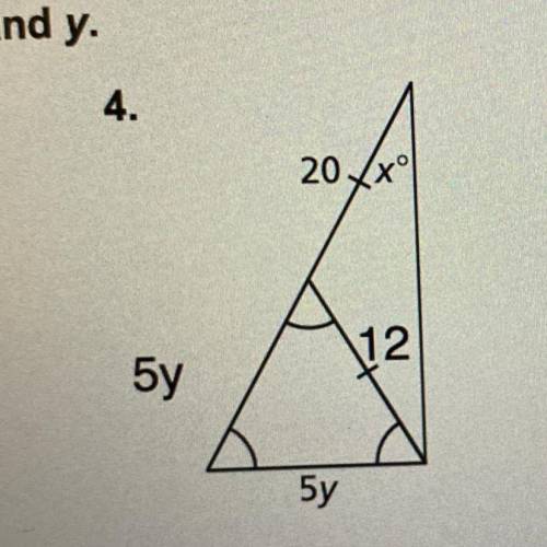 Geometry ….. solve for x and y