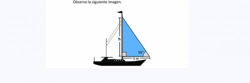 Cuál es la altura (h) del velero