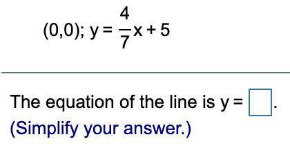 Write an equation in slope-intercept form of the line that passes through the given point and is p