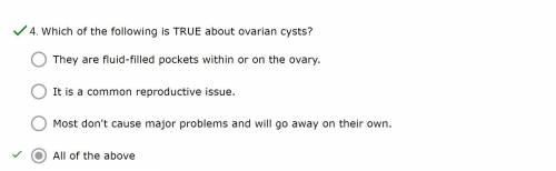 Which of the following is TRUE about ovarian cysts?