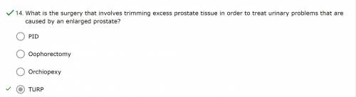 What is the surgery that involves trimming excess prostate tissue in order to treat urinary problem