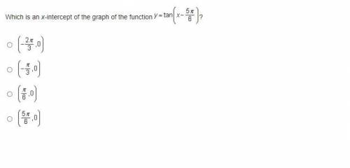 Which is an x-intercept of the graph of the