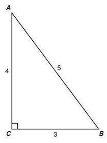 What is the ratio for sin A?
(See Photo)
A. 4/3 
B. 3/5
C. 3/4
D. 4/5