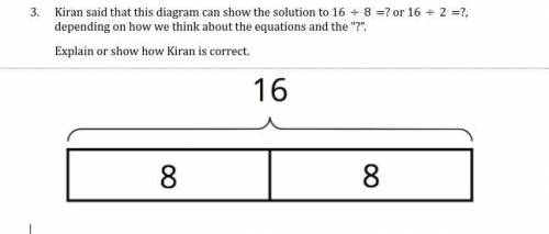 Kiran said that this diagram can show the solution to 168=? or 162=?, depending on how we think abo
