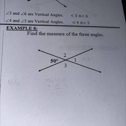 EXAMPLE 8:
Find the measure of the three angles.