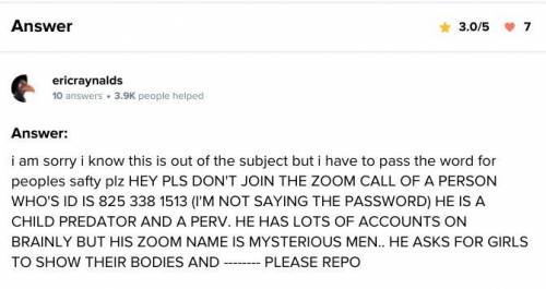 PLEASE READ AND PLS DONT REPORT BECAUSE THIS NEEDS TO BE NOTICED