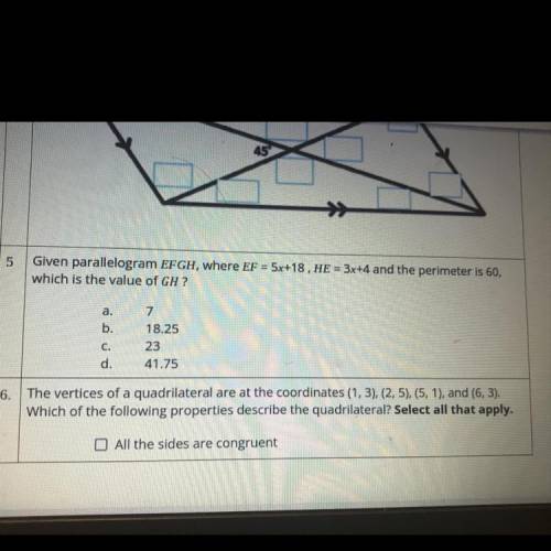 Answer number 5 question is in the image