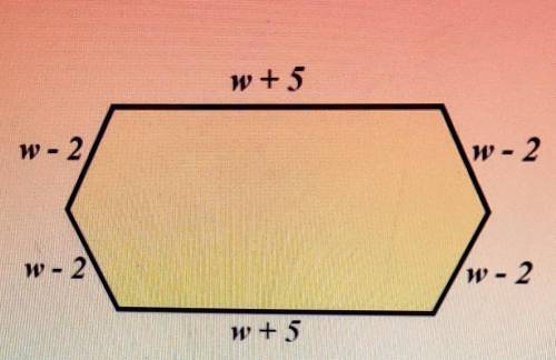 Find an expression, in its simplest form, for the perimeter of this hexagon.