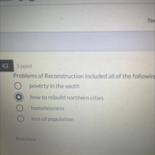 Problems of Reconstruction included all of the following except