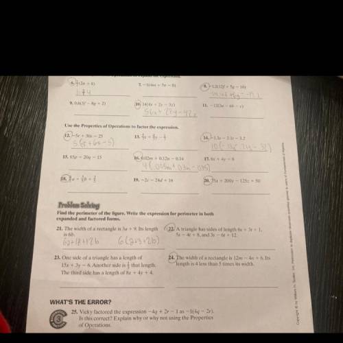 Can somebody help me with 18,20,22, and 24. For 18 and 20 look at previous questions for reference.