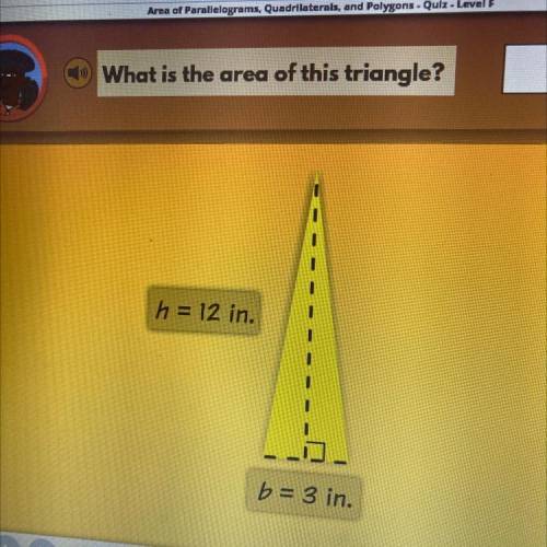What is the area of this triangle NO LINks OR I WILL REPORT