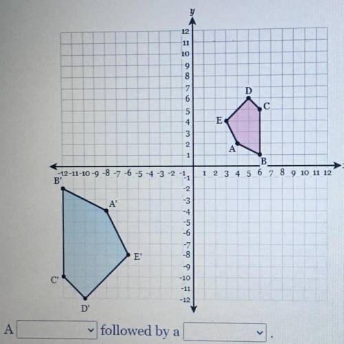 Determine a series of transformations that would map a polygon ABCDE onto polygon A'B'C'D'E