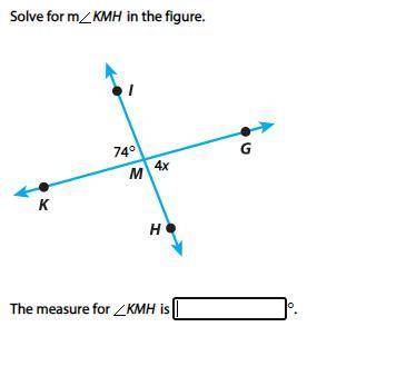 Solve for KMH in the figure