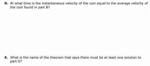 30 points.

I've already done the math and figured out part C, but I don't know what the theorem i