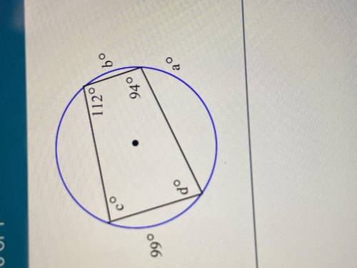 Find the value of each variable. For the circle, The dark represents the center. What does a=