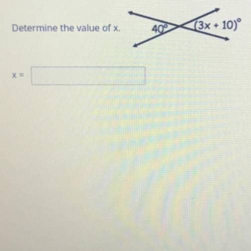9
Determine the value of x.
400
(3x + 10)
X
WILL GIVE 5 STARS FOR THE ANSWER