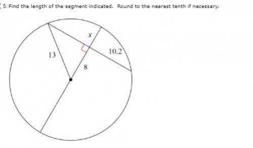 Find the length of the segment and round to the nearest tenth.