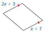 Find the value of x that makes the quadrilateral a parallelogram.