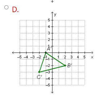 Maria drew the triangle that is shown below.

see picture.......
Maria rotated the triangle 90 deg
