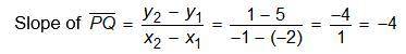 The coordinates of the vertices for triangle PQR are P(-2,5), Q(-1,1), and R(7,3). Which two calcul