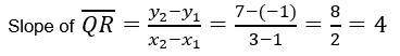 The coordinates of the vertices for triangle PQR are P(-2,5), Q(-1,1), and R(7,3). Which two calcul