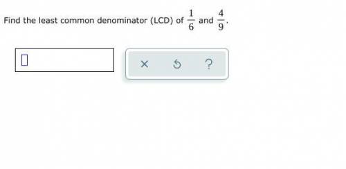 Find the least common denominator (LCD) of