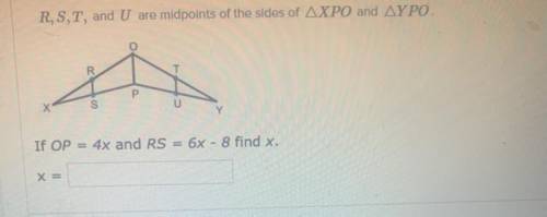 Please help! Thank you
X= ?