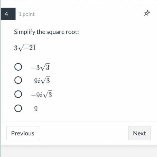 Simplify the square root: