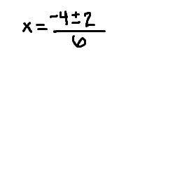 Use the quadratic formula to write a quadratic equation that has the solutions x=-4 ± 2/6.