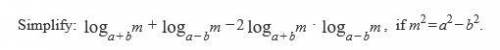 Image attached with problem (logarithm problem)