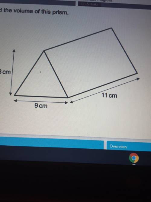 Find the volume of this prism