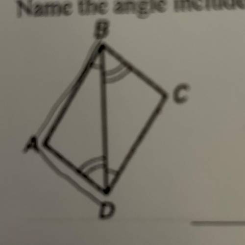 12. Name the angle included between AB and AD.
Answer fast