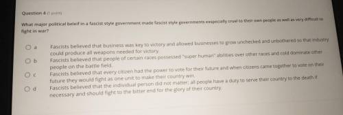 What major political belief in fascism style government made fashion style government especially cr