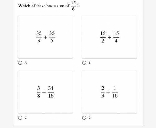 What is the sum of 15/6