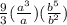 \frac{9}{3} (\frac{a^3}{a} ) (\frac{b^5}{b^2} )