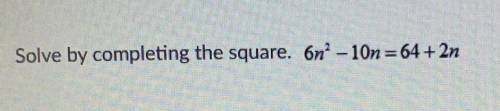 Solve by completing the Square :