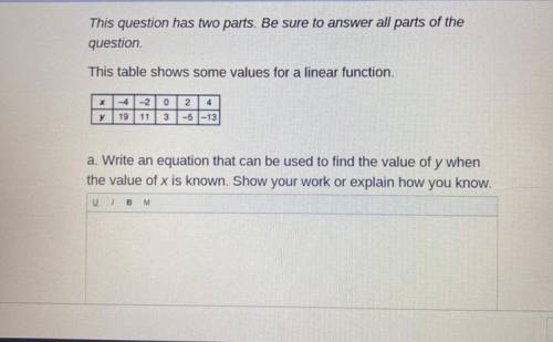 This question has two parts. be sure to answer all parts of the question.

This table shows some v