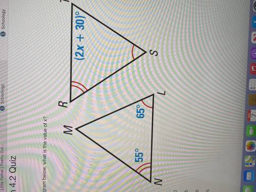 In the diagram below, what is the value of X?